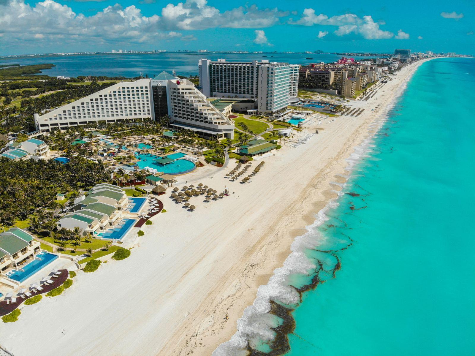 Playa turquesa de Cancún